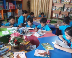 Trường PTDTBT THCS Keo Lôm hưởng ứng ngày hội văn hóa đọc